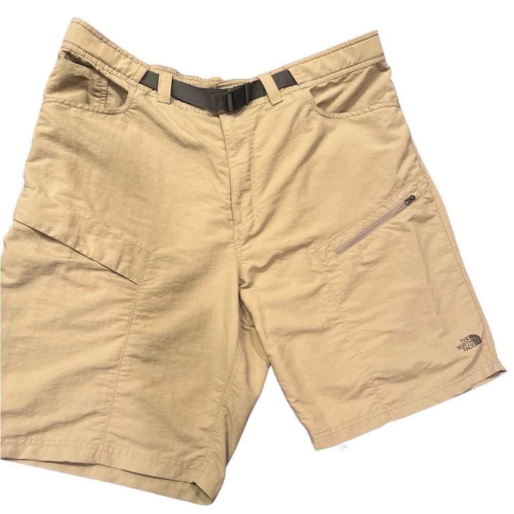 The North Face Khaki Hiking Camping Shorts Size XXL Beige Nylon Cargo